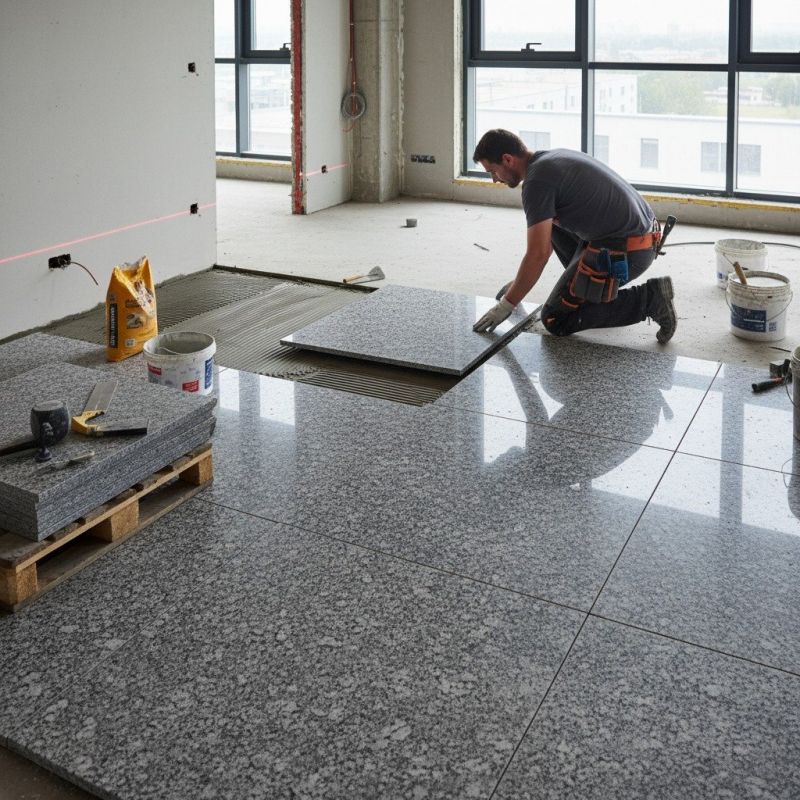Granite Tiles Installation detail