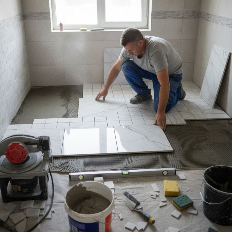 Marble Floor Repair detail