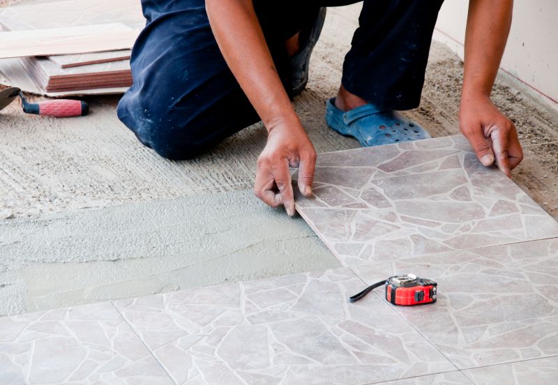 Porcelain Tile Installation detail