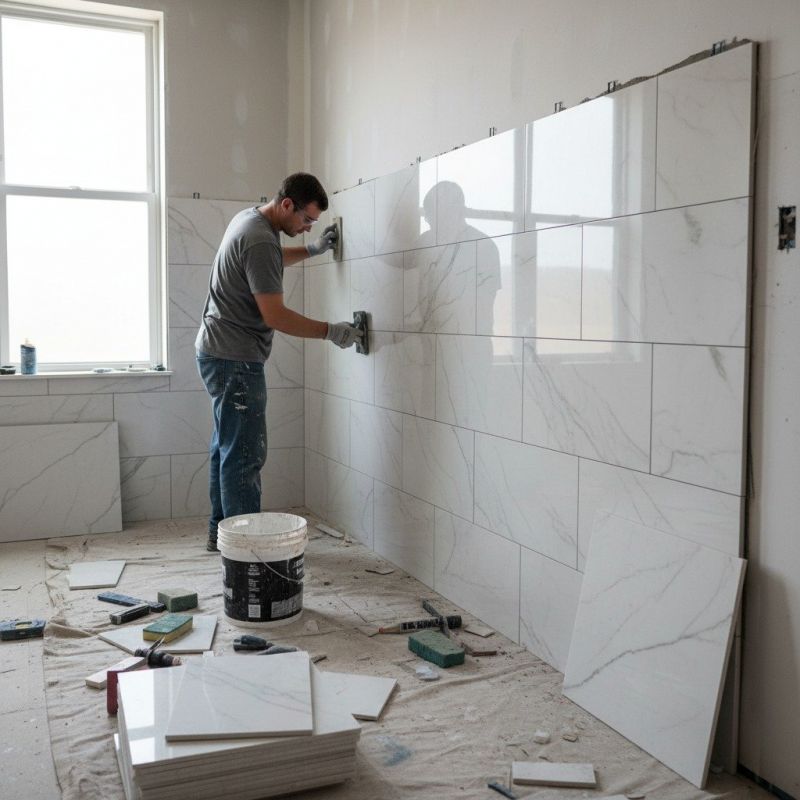 Stone Floor Installation detail