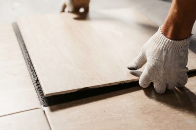 Tile Floor Reglazing detail