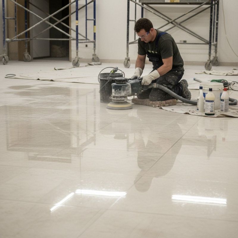 Tile Floor Reglazing detail