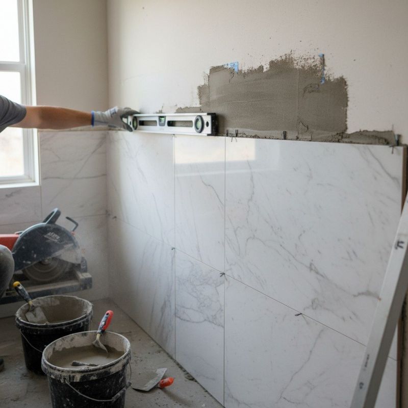 Travertine Tile Replacement detail