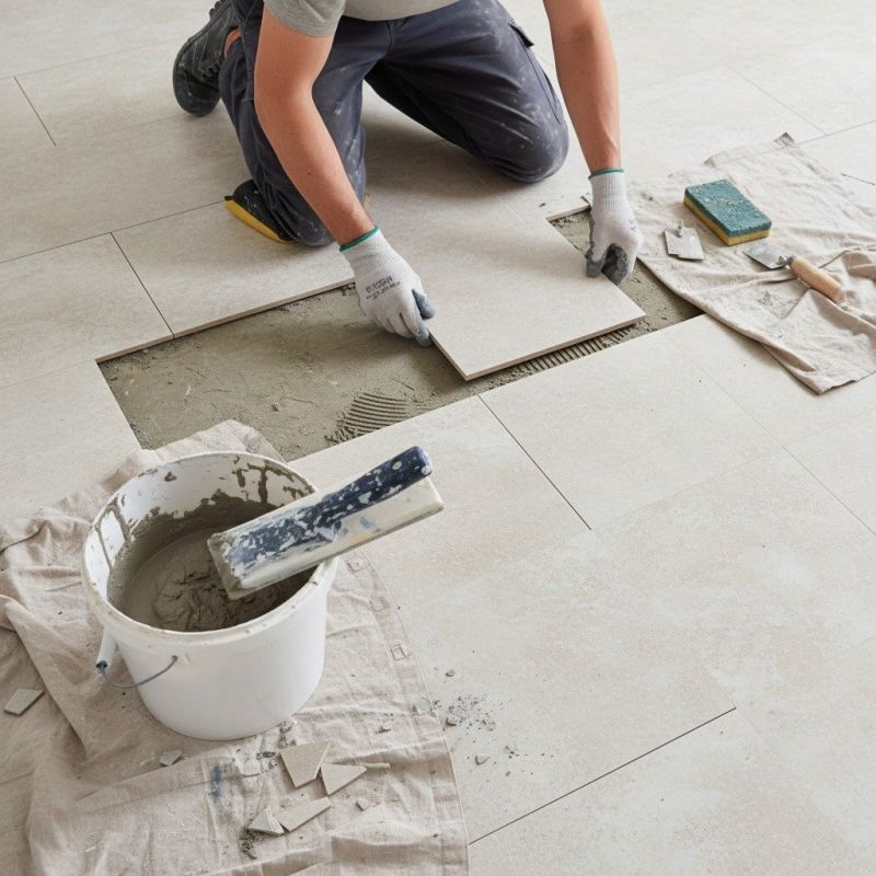 Tile Floor Reglazing